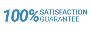 100% Satisfaction Guarantee Logo!
