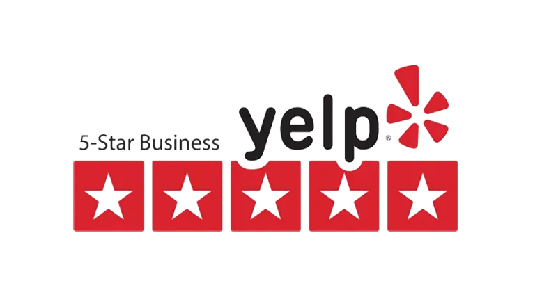Yelp Logo showing 5 Stars